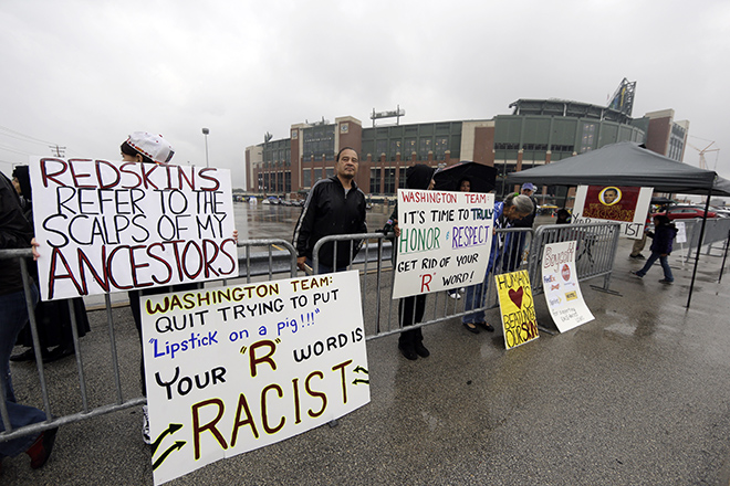 Protesters Offended by the Word "Redskins"